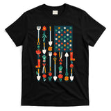 USA Flower Flag Garden T-Shirt