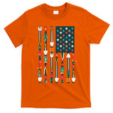 USA Flower Flag Garden T-Shirt