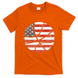 Usa Flag Patriotic Basketball Gift T-Shirt