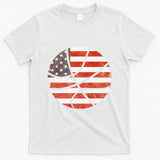 Usa Flag Patriotic Basketball Gift T-Shirt