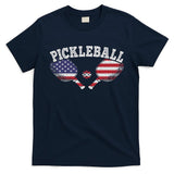 Us Flag Pickleball Player Vintage Pickle Ball Lover T-Shirt