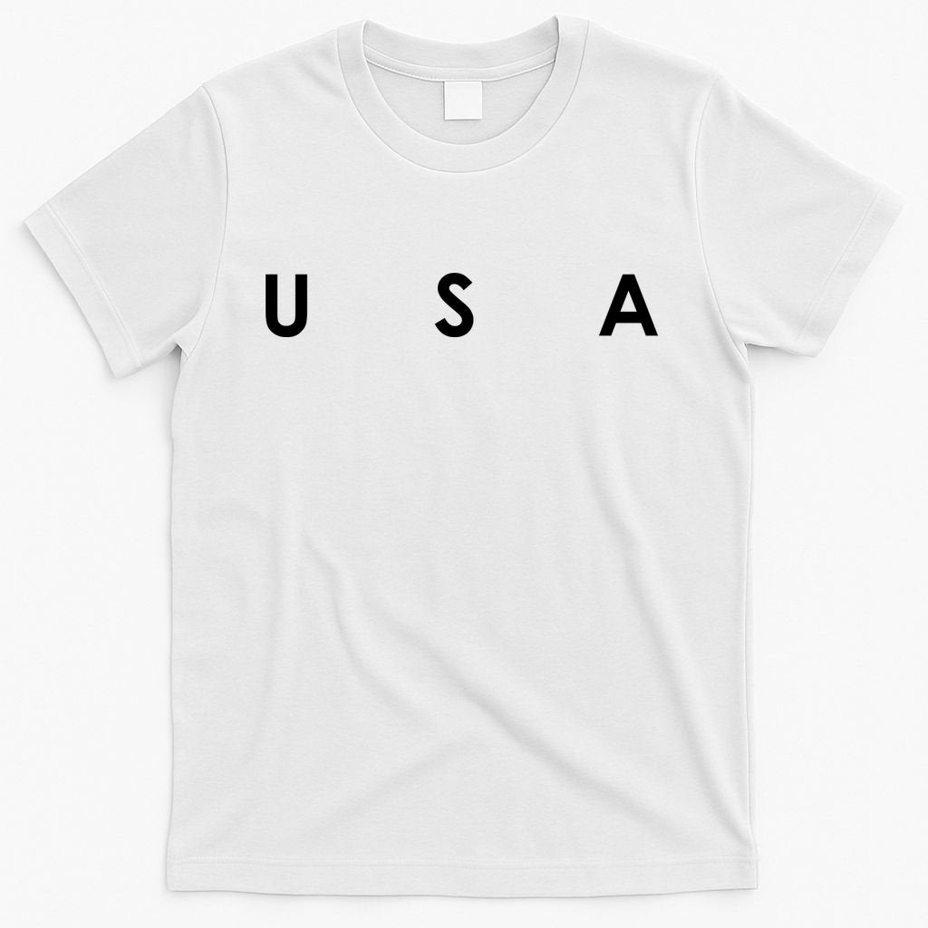 USA Flag Patriotic Front & Back United States Of America Pride T-Shirt