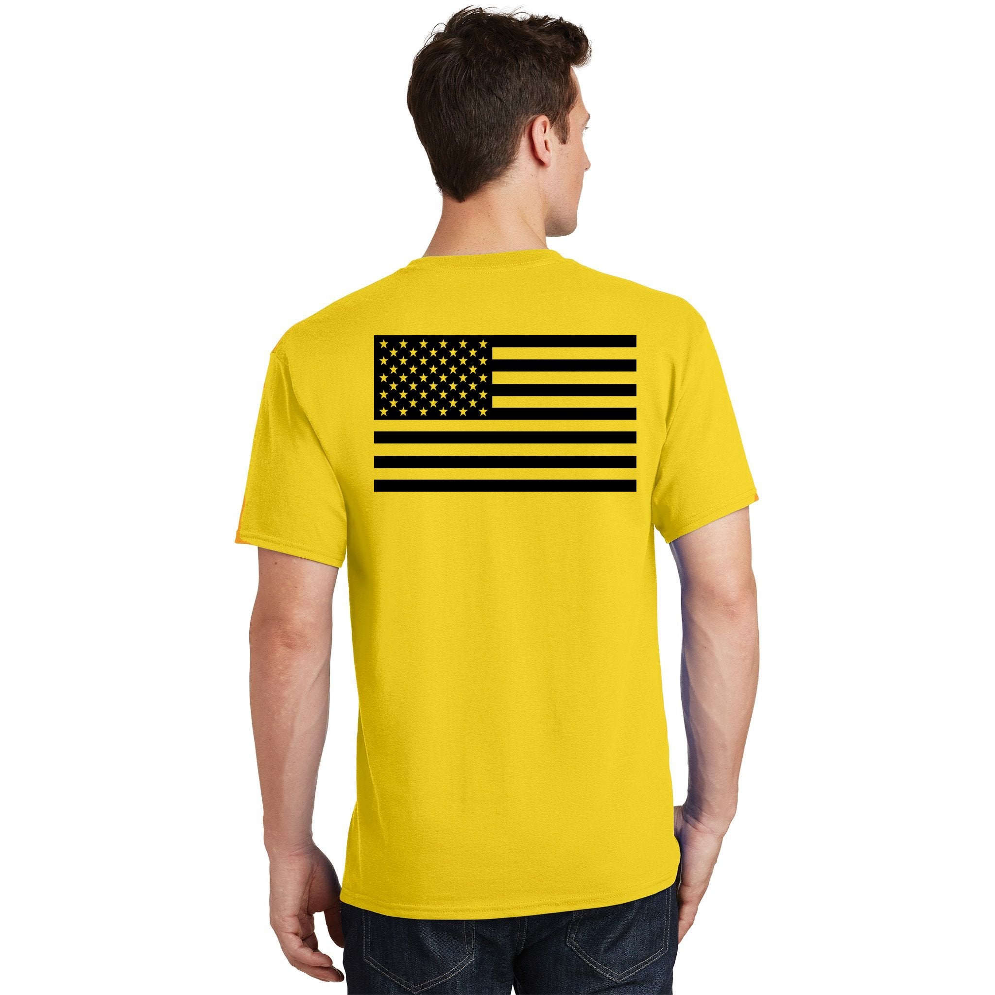 USA Flag Patriotic Front & Back United States Of America Pride T-Shirt