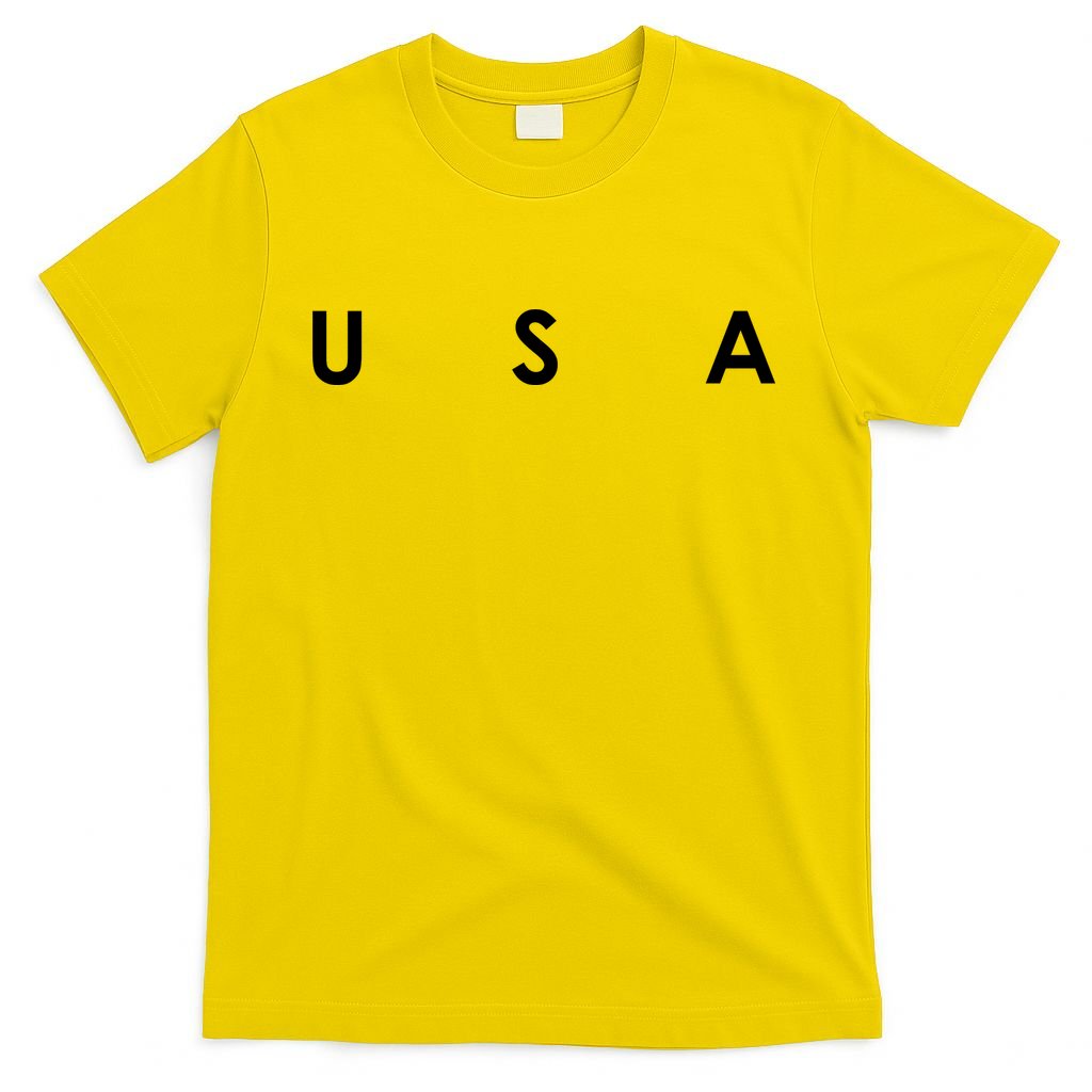 USA Flag Patriotic Front & Back United States Of America Pride T-Shirt
