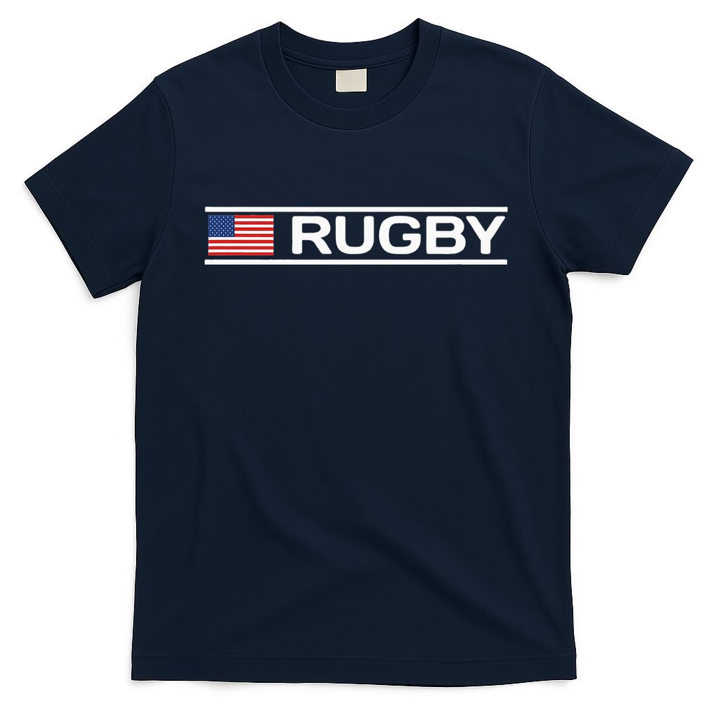 Usa Flag Rugby T-Shirt