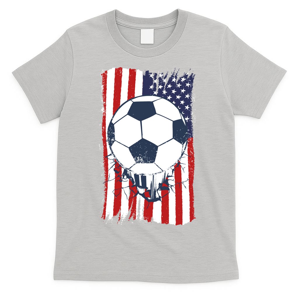 USA Flag Soccer Lover T-Shirt
