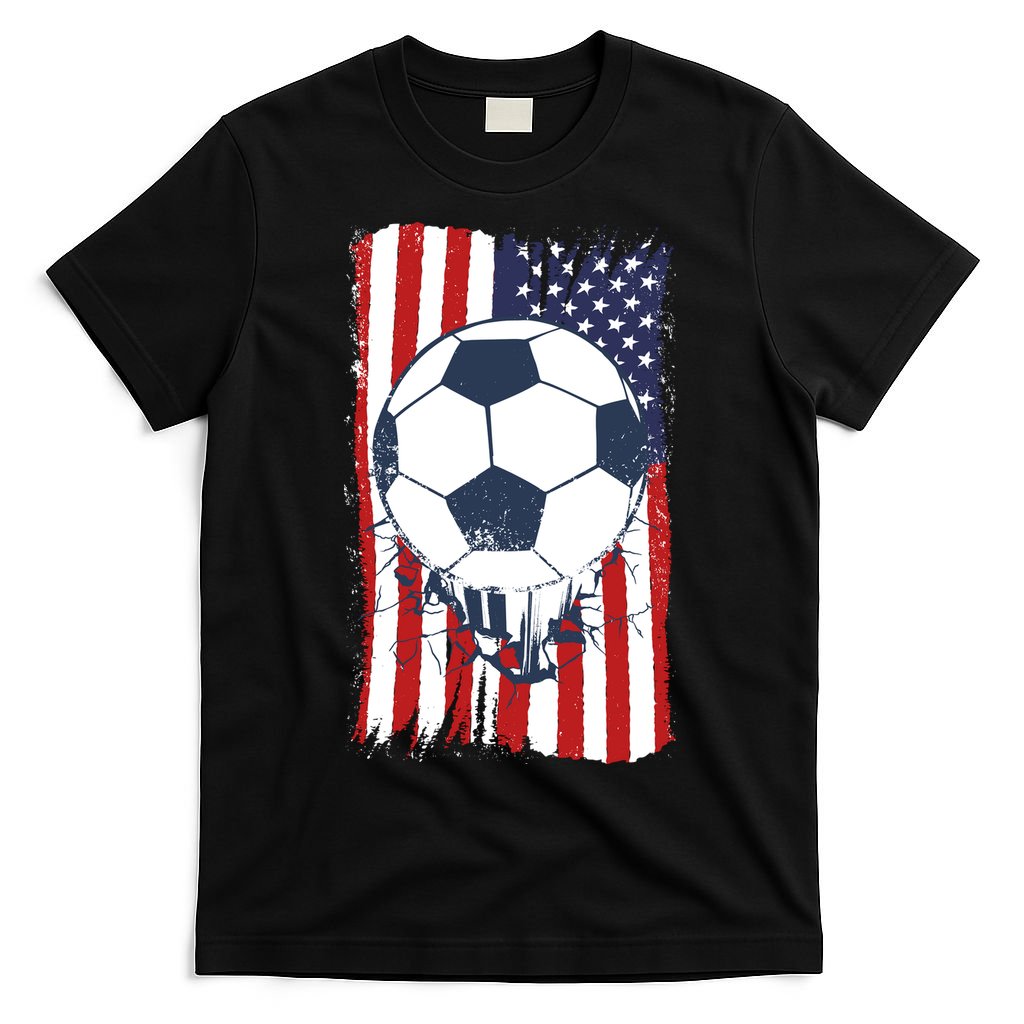 USA Flag Soccer Lover T-Shirt
