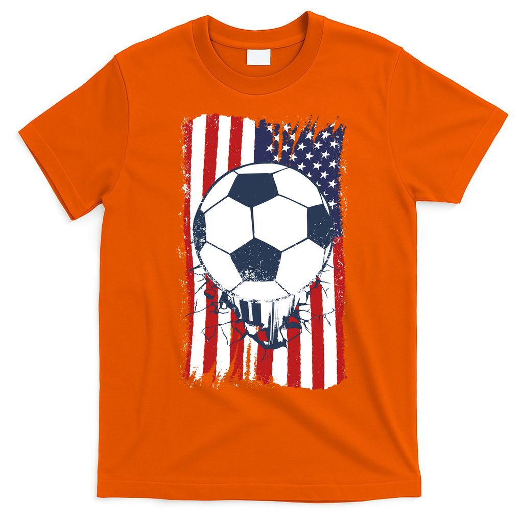 USA Flag Soccer Lover T-Shirt