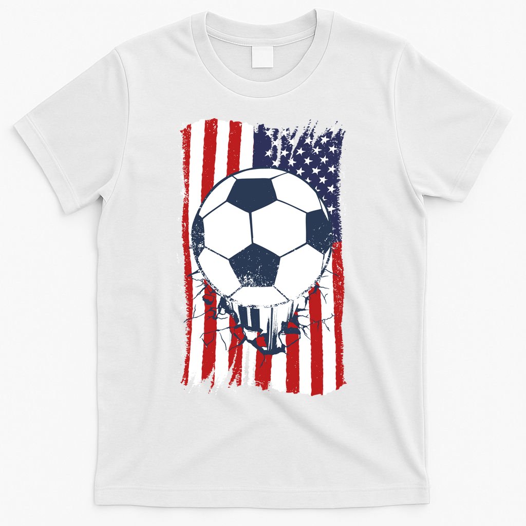 USA Flag Soccer Lover T-Shirt