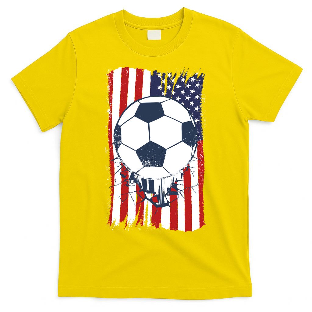 USA Flag Soccer Lover T-Shirt