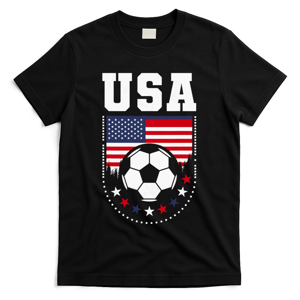 Usa Flag Soccer Fan T-Shirt