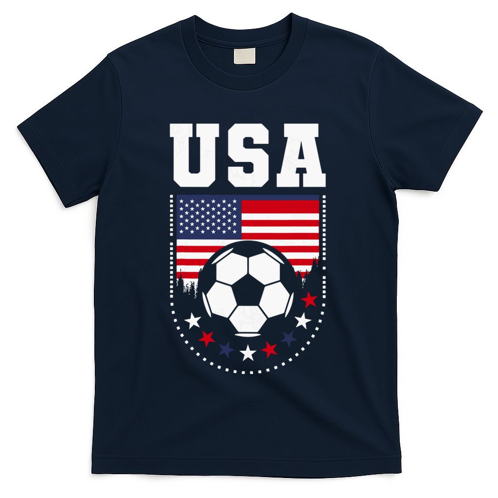 Usa Flag Soccer Fan T-Shirt
