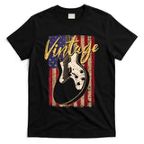 USA Flag Vintage Guitar Patriotic Instrument T-Shirt