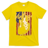 USA Flag Vintage Guitar Patriotic Instrument T-Shirt