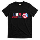 USA Flag Volleyball And Volleyball T-Shirt