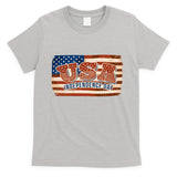 USA Independence Day Vintage Flag T-Shirt