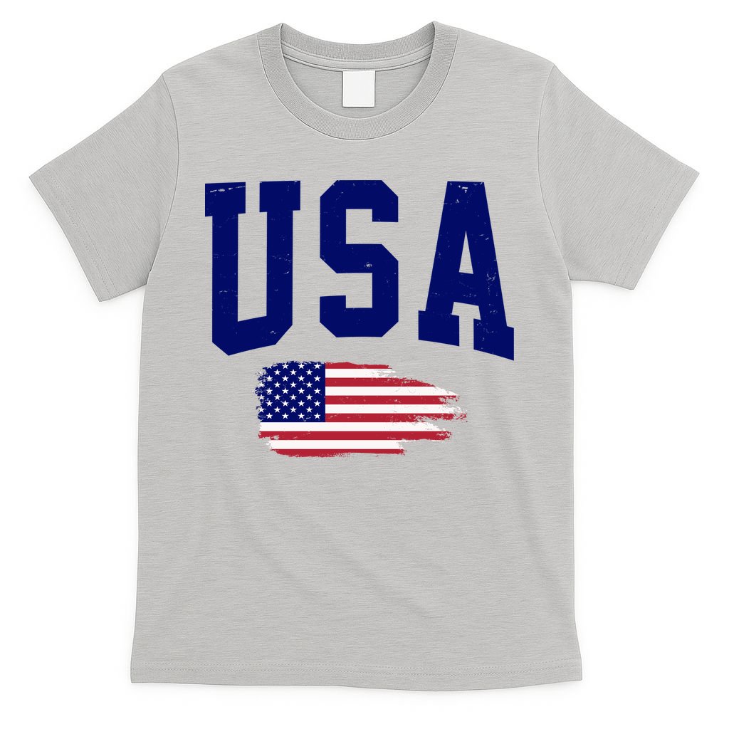 USA Logo Vintage Team Flag America T-Shirt