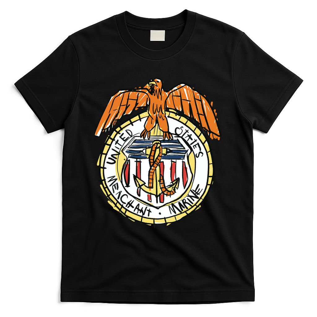 USA Marine Badge Doodle T-Shirt