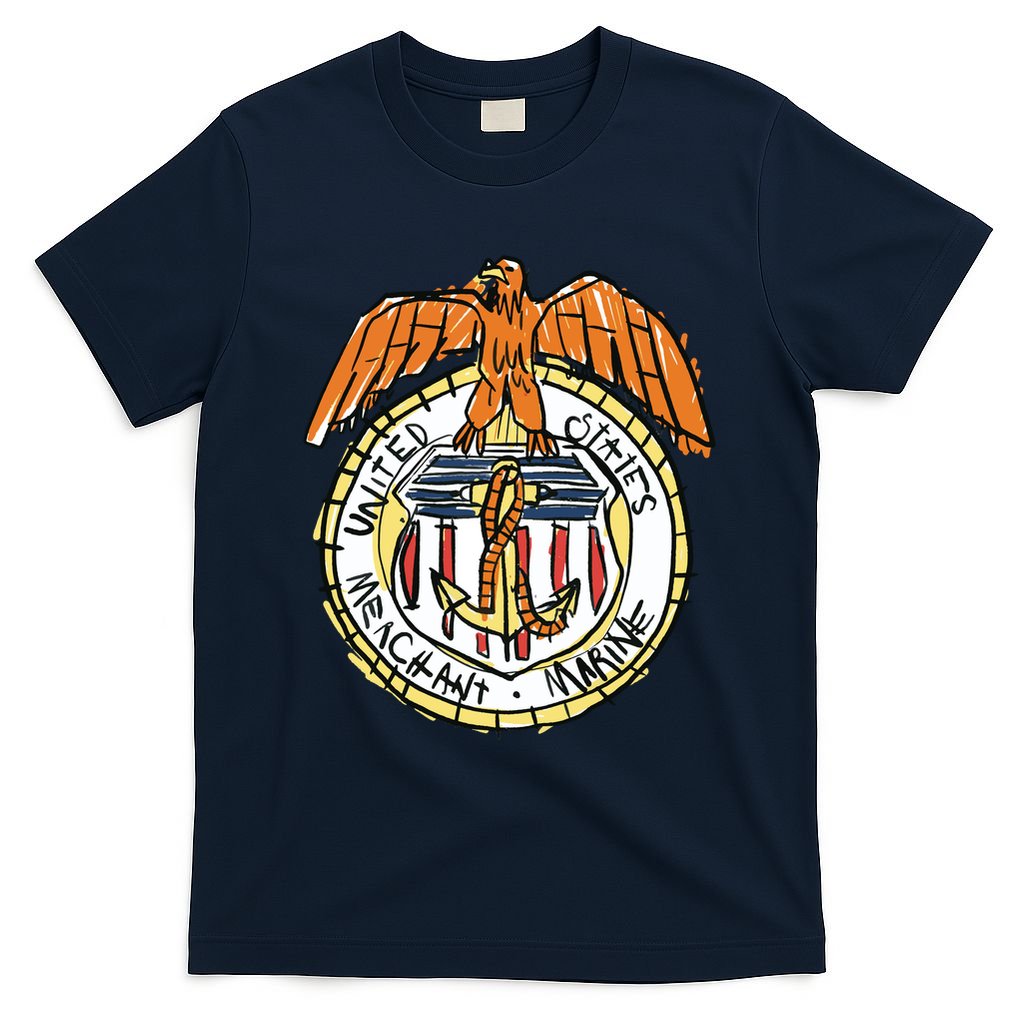 USA Marine Badge Doodle T-Shirt