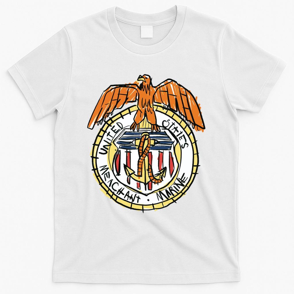 USA Marine Badge Doodle T-Shirt
