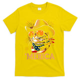 Usa Merica Cat 4th Of July Funny Patriotic T-Shirt