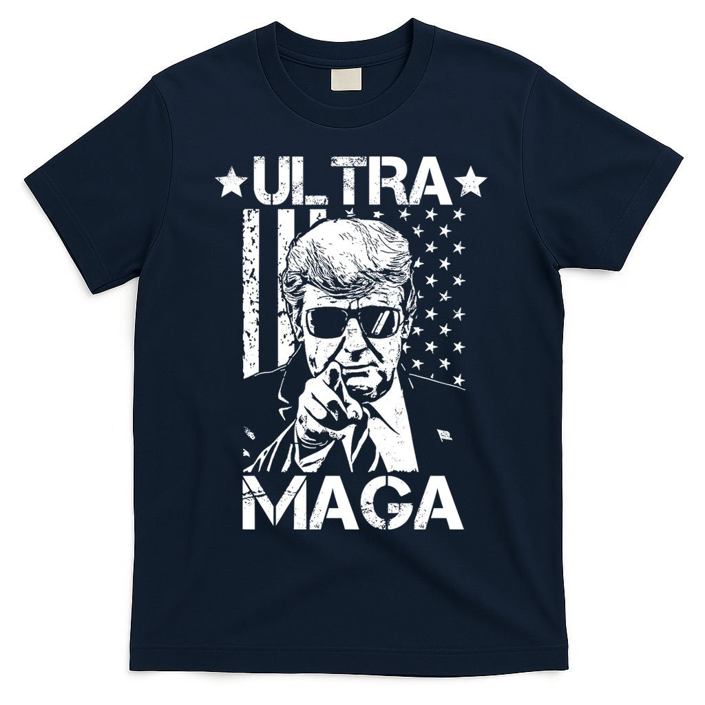 Ultra Maga Donald Trump USA Flag T-Shirt