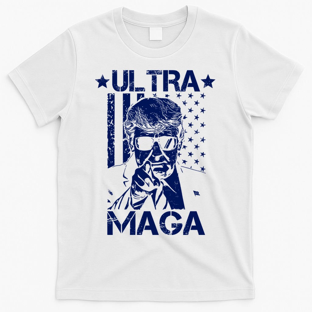 Ultra Maga Donald Trump USA Flag T-Shirt