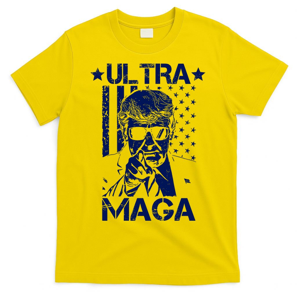 Ultra Maga Donald Trump USA Flag T-Shirt