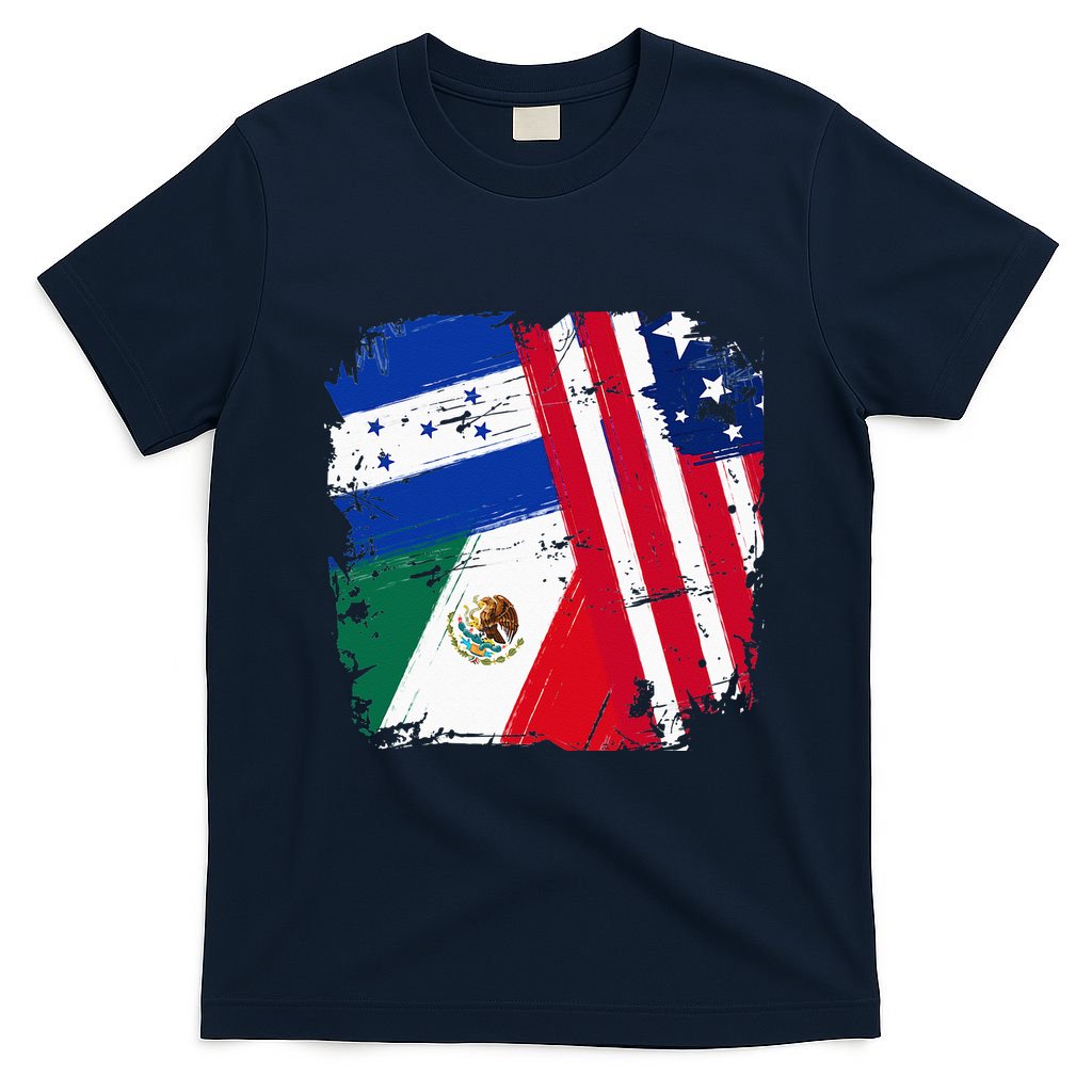 USA Mexico Honduras Flags T-Shirt