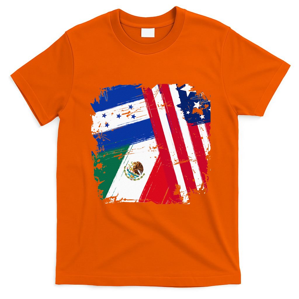 USA Mexico Honduras Flags T-Shirt