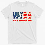 Ultra Maga USA American Flag T-Shirt