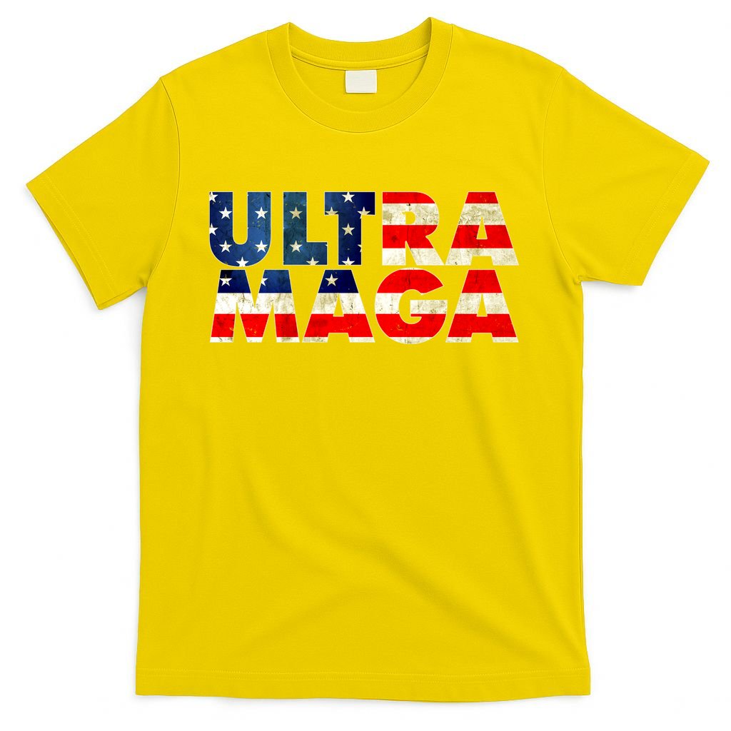 Ultra Maga USA American Flag T-Shirt