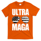Ultra Maga USA Flag Sunglasses T-Shirt