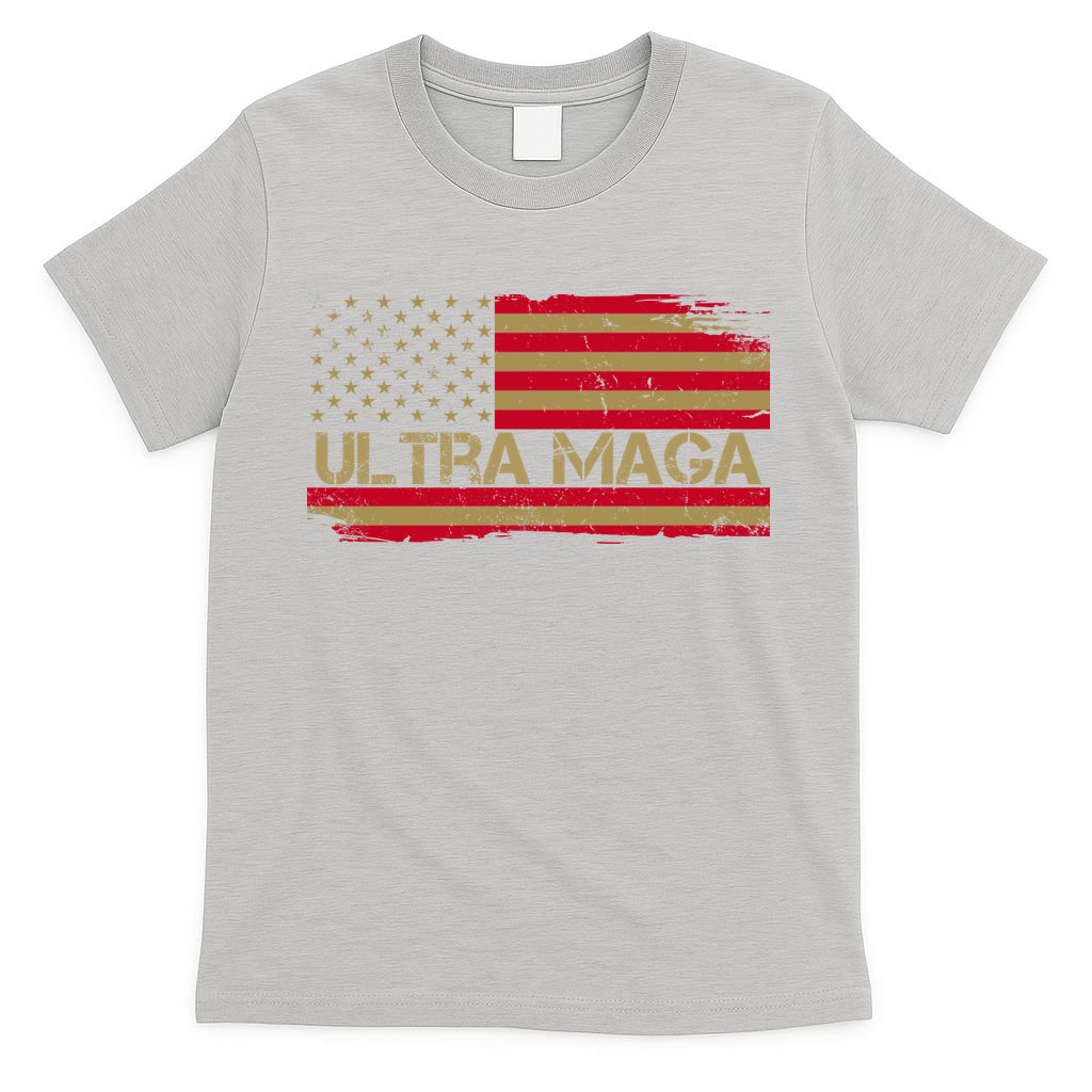 Ultra Maga Usa Vintage Flag T-Shirt