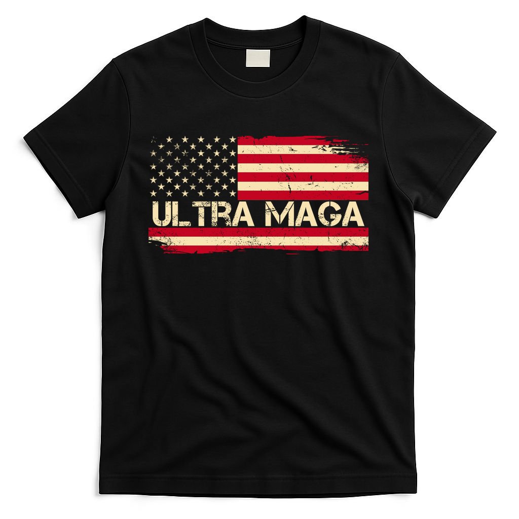 Ultra Maga Usa Vintage Flag T-Shirt