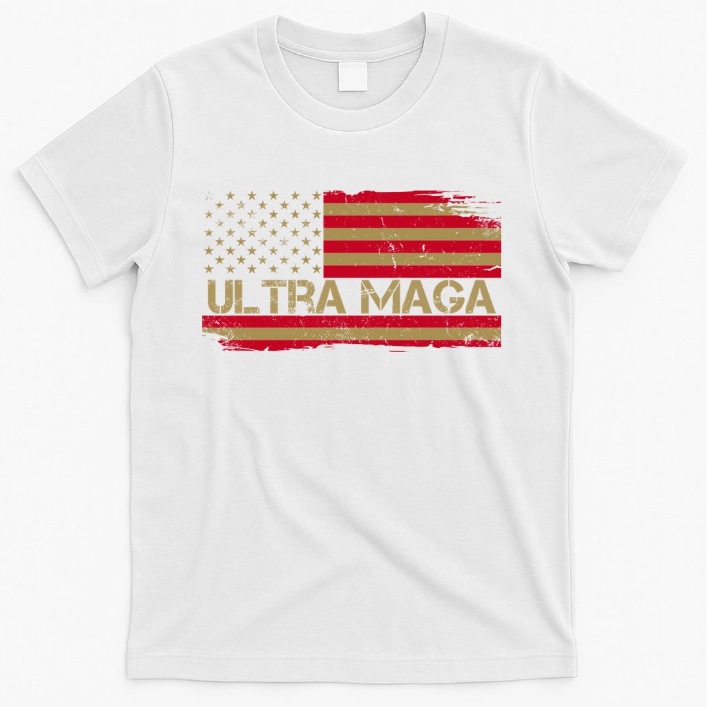 Ultra Maga Usa Vintage Flag T-Shirt