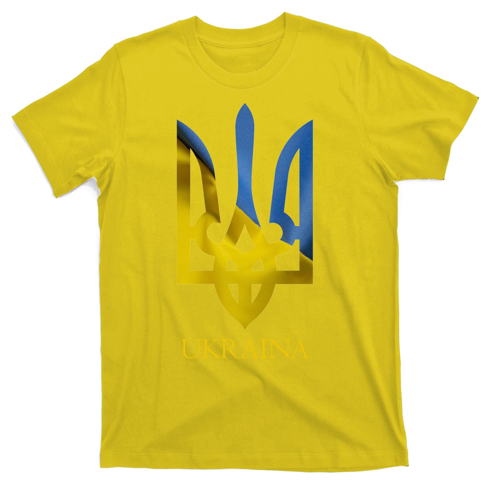 Ukraine National Coat Of Arms Ukraina Ukrainian Trident T-Shirt