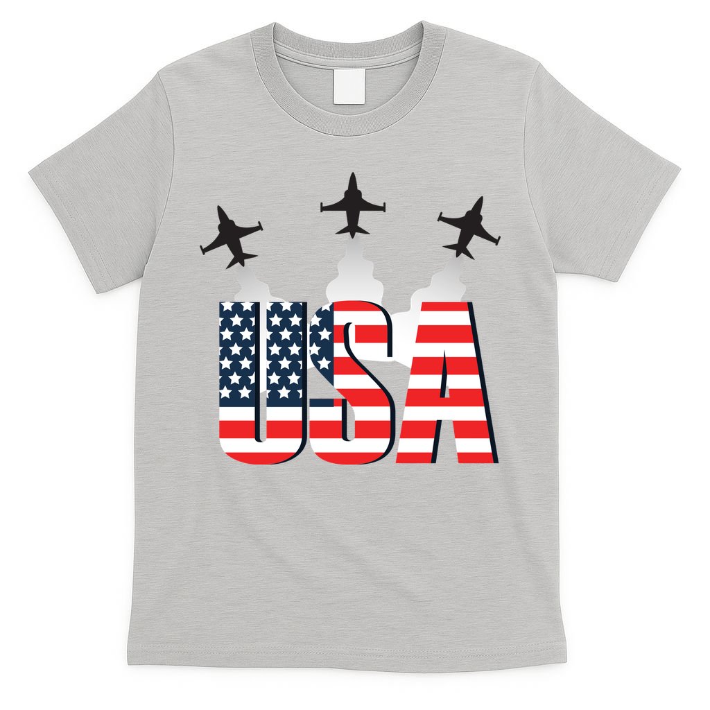 USA Pilot 4th Of July Patriotic T-Shirt