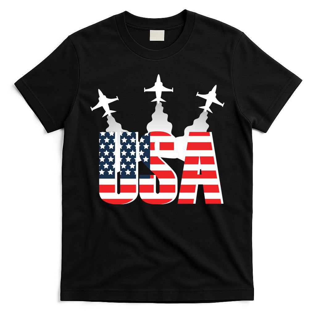 USA Pilot 4th Of July Patriotic T-Shirt