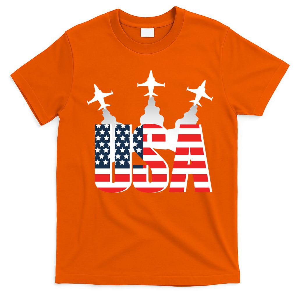 USA Pilot 4th Of July Patriotic T-Shirt