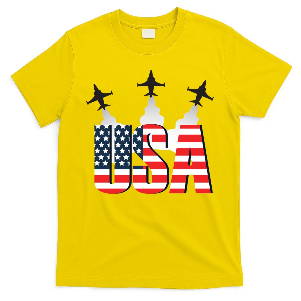 USA Pilot 4th Of July Patriotic T-Shirt