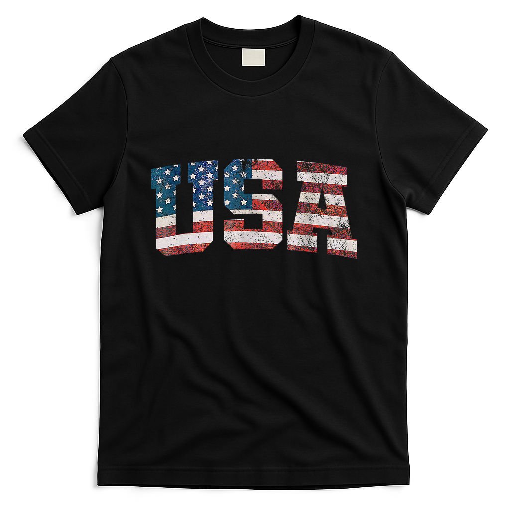 Usa Patriotic American Flag 4th Of July T-Shirt