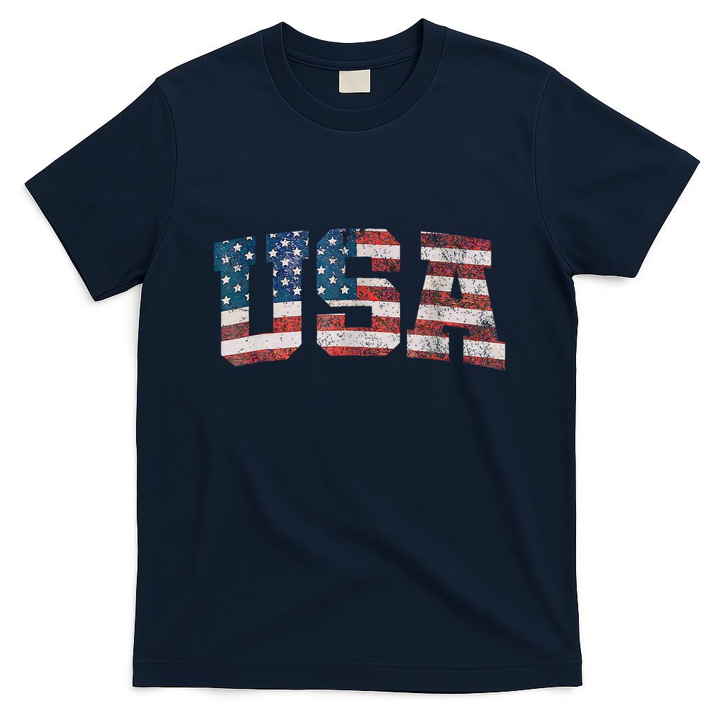 Usa Patriotic American Flag 4th Of July T-Shirt
