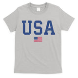 USA Patriotic American Flag Distressed T-Shirt