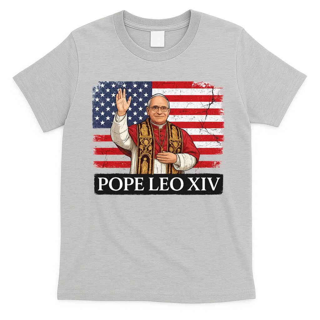USA Pope Leo XIV Robert American Flag T-Shirt