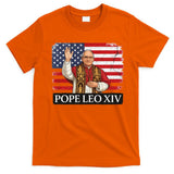 USA Pope Leo XIV Robert American Flag T-Shirt