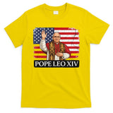 USA Pope Leo XIV Robert American Flag T-Shirt