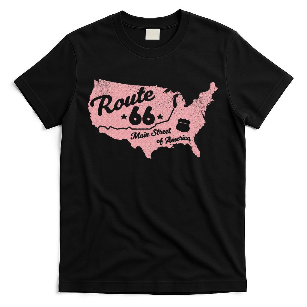 USA Route 66 Main Street Of America  T-Shirt