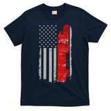 US Truck Driver USA Flag T-Shirt