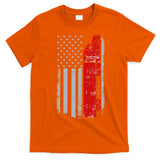 US Truck Driver USA Flag T-Shirt